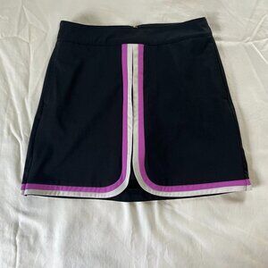 Lady Hagen Black White Purple Golf Tennis Skirt Built In Shorts | Size 2
